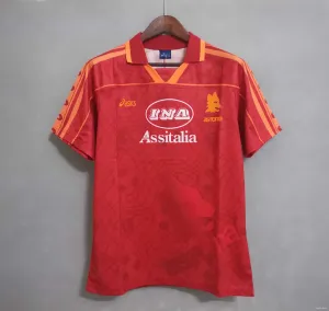1995 - 1996 Roma Home - Retro Jersey