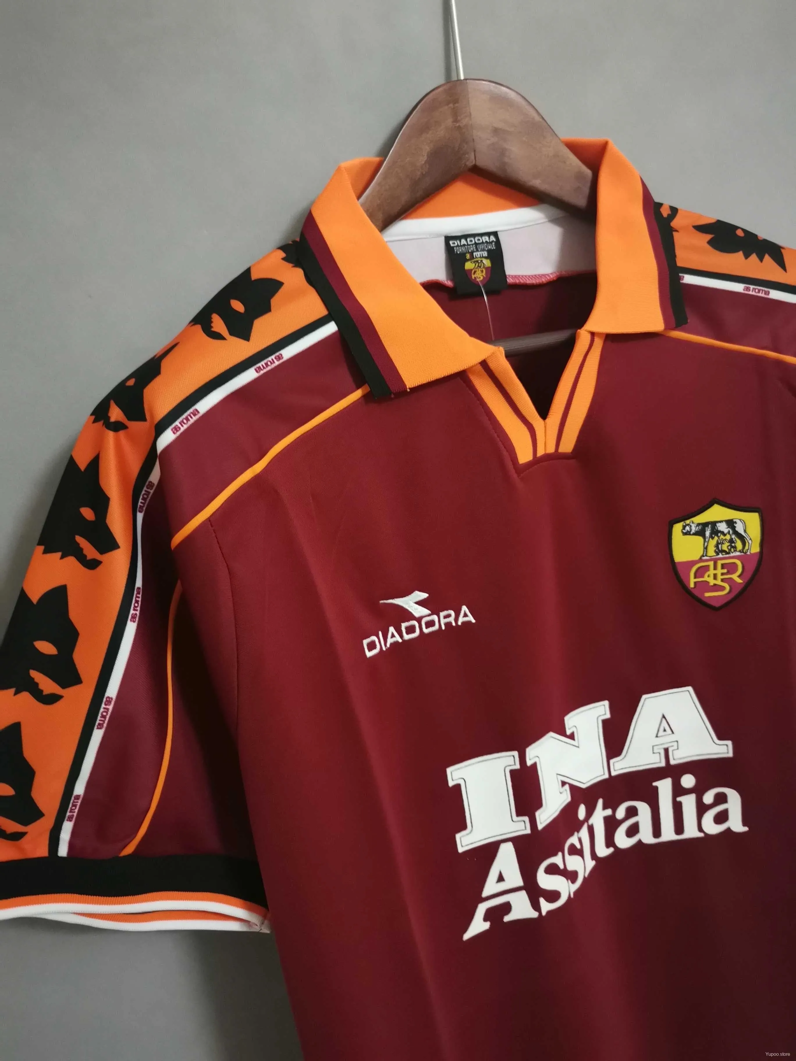 1998 - 1999 Roma Home - Retro Jersey