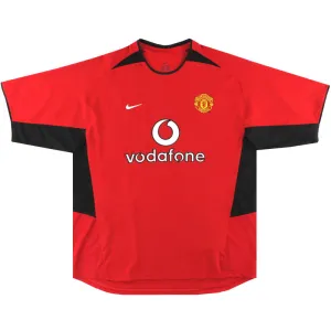 2002-04 Manchester United Nike Home Shirt M