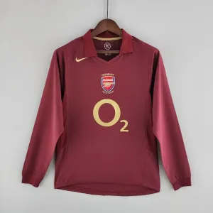 2005 - 2006 Arsenal Home - Long Sleeve - HENRY 14 - Retro Jersey