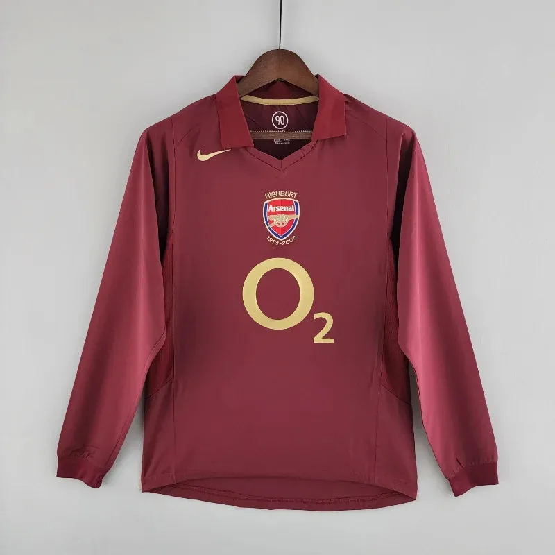 2005 - 2006 Arsenal Home - Long Sleeve - HENRY 14 - Retro Jersey