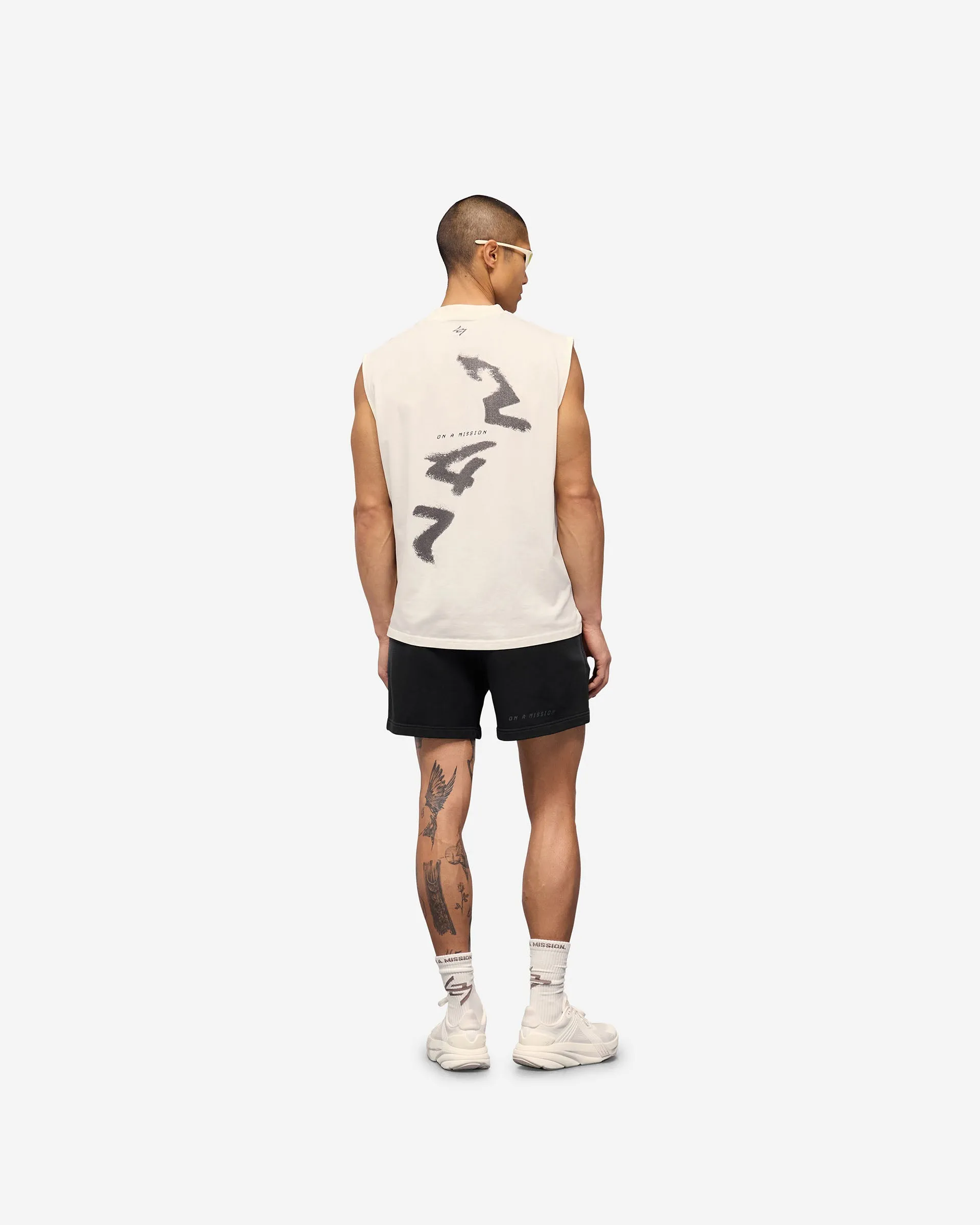 247 Motion Oversized Tank - Flat White