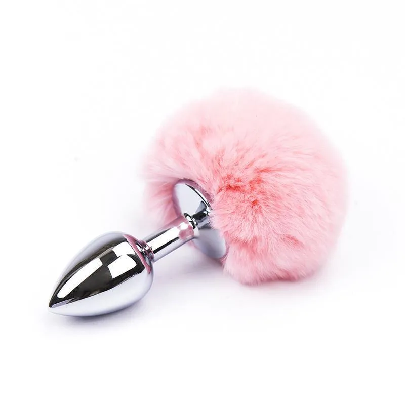 3" Bunny Tail Stainless Steel Plug