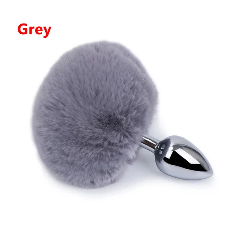 3" Bunny Tail Stainless Steel Plug