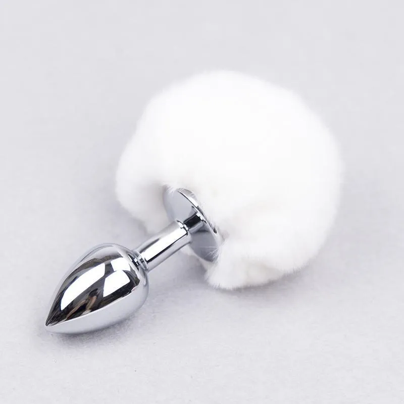 3" Bunny Tail Stainless Steel Plug