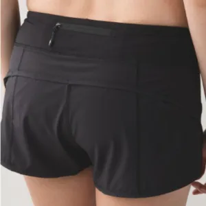 (6278) LULULEMON Run: Speed Short (4&quot;) in Sz 10 *BLACK