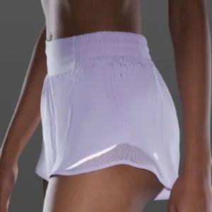 (6360) Lululemon Hotty Hot Short *High-Rise 2.5&quot; Lavender Dew In SZ 8