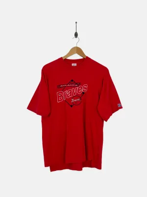 90's Atlanta Braves MLB Embroidered T-Shirt Size 10-12