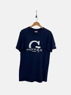 90's Georgetown Hoyas USA Made Embroidered Vintage T-Shirt Size S