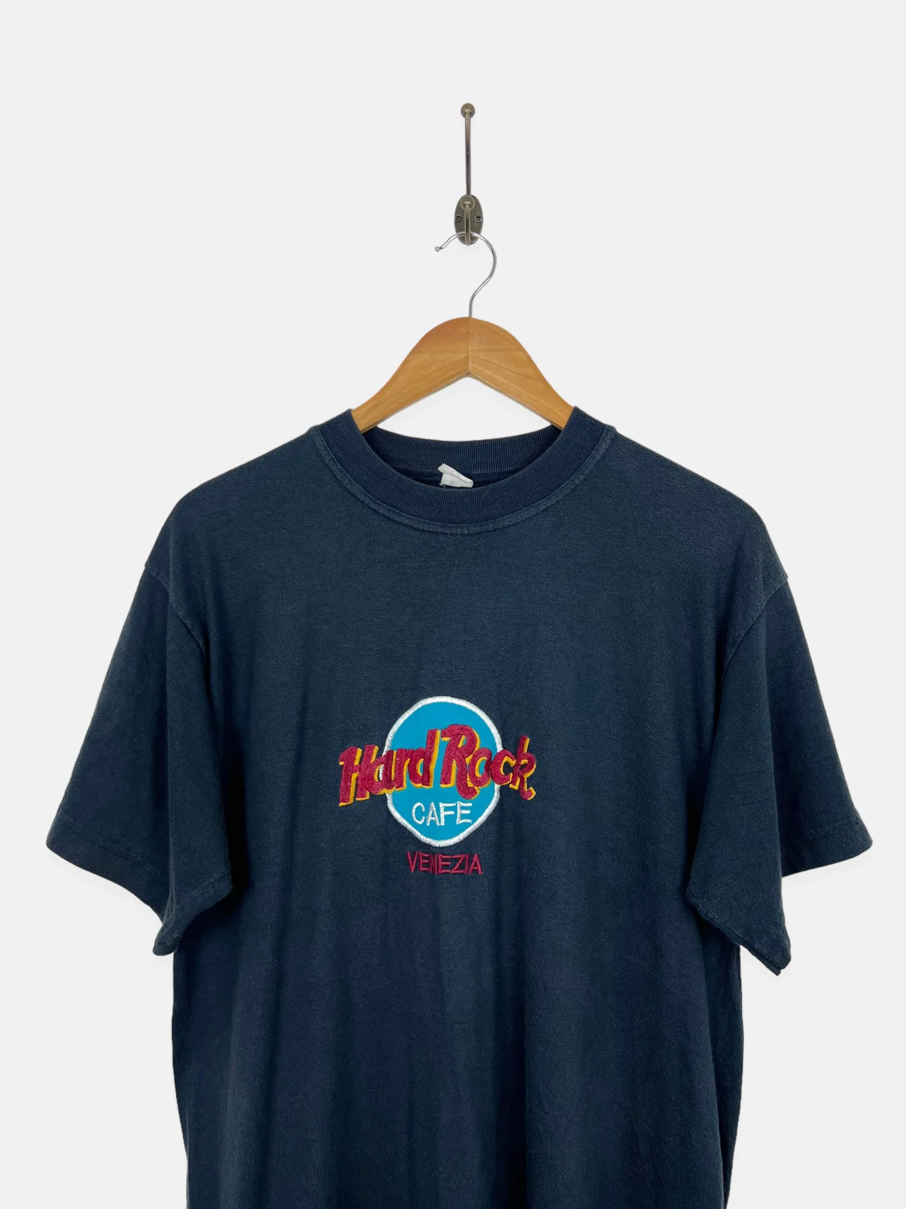 90's Hard Rock Cafe Venezia Embroidered Vintage T-Shirt Size 10-12