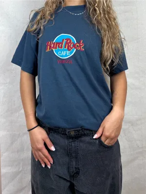 90's Hard Rock Cafe Venezia Embroidered Vintage T-Shirt Size 10-12