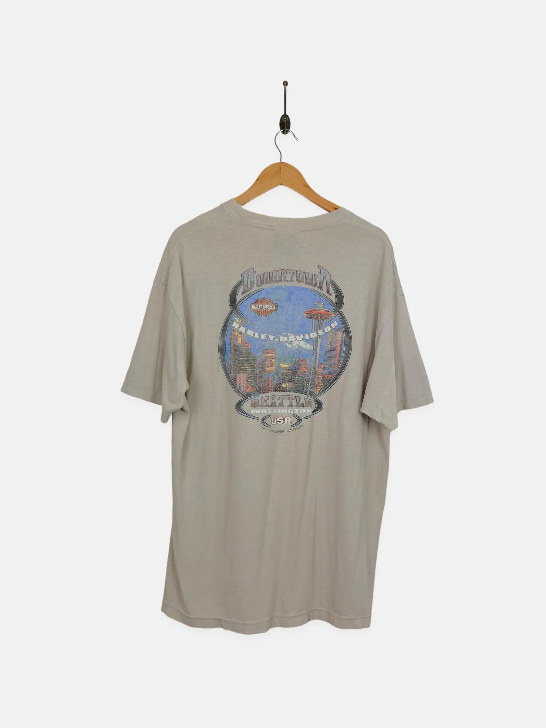 90's Harley Davidson Seattle Washington Vintage T-Shirt Size XL