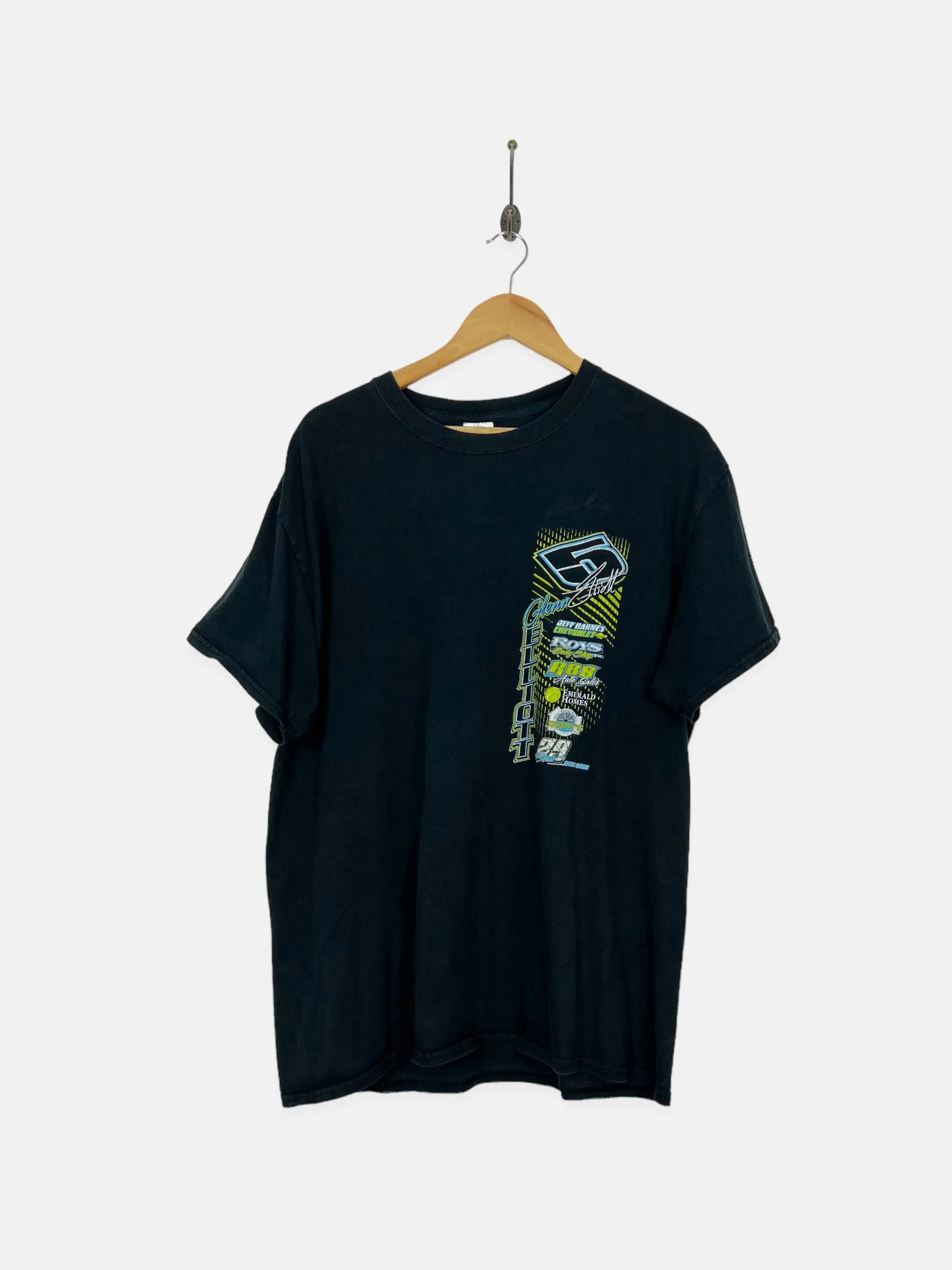 90's NASCAR Glenn Elliott Vintage Racing T-Shirt Size M