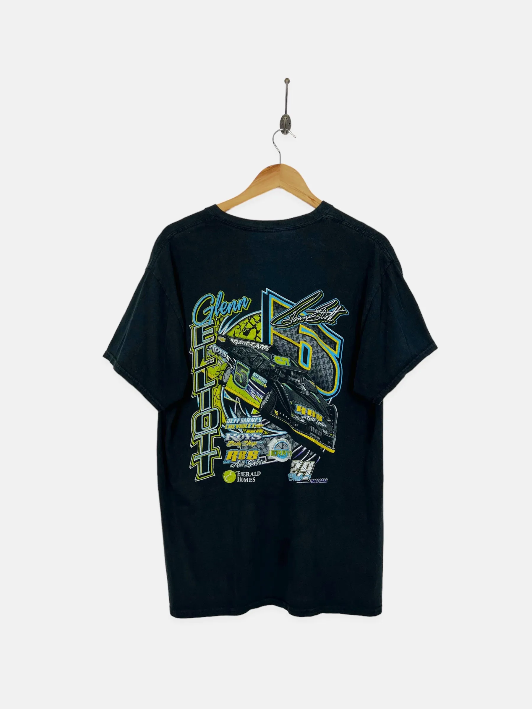90's NASCAR Glenn Elliott Vintage Racing T-Shirt Size M
