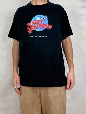 90's Planet Hollywood Security USA Made Vintage T-Shirt Size L-XL