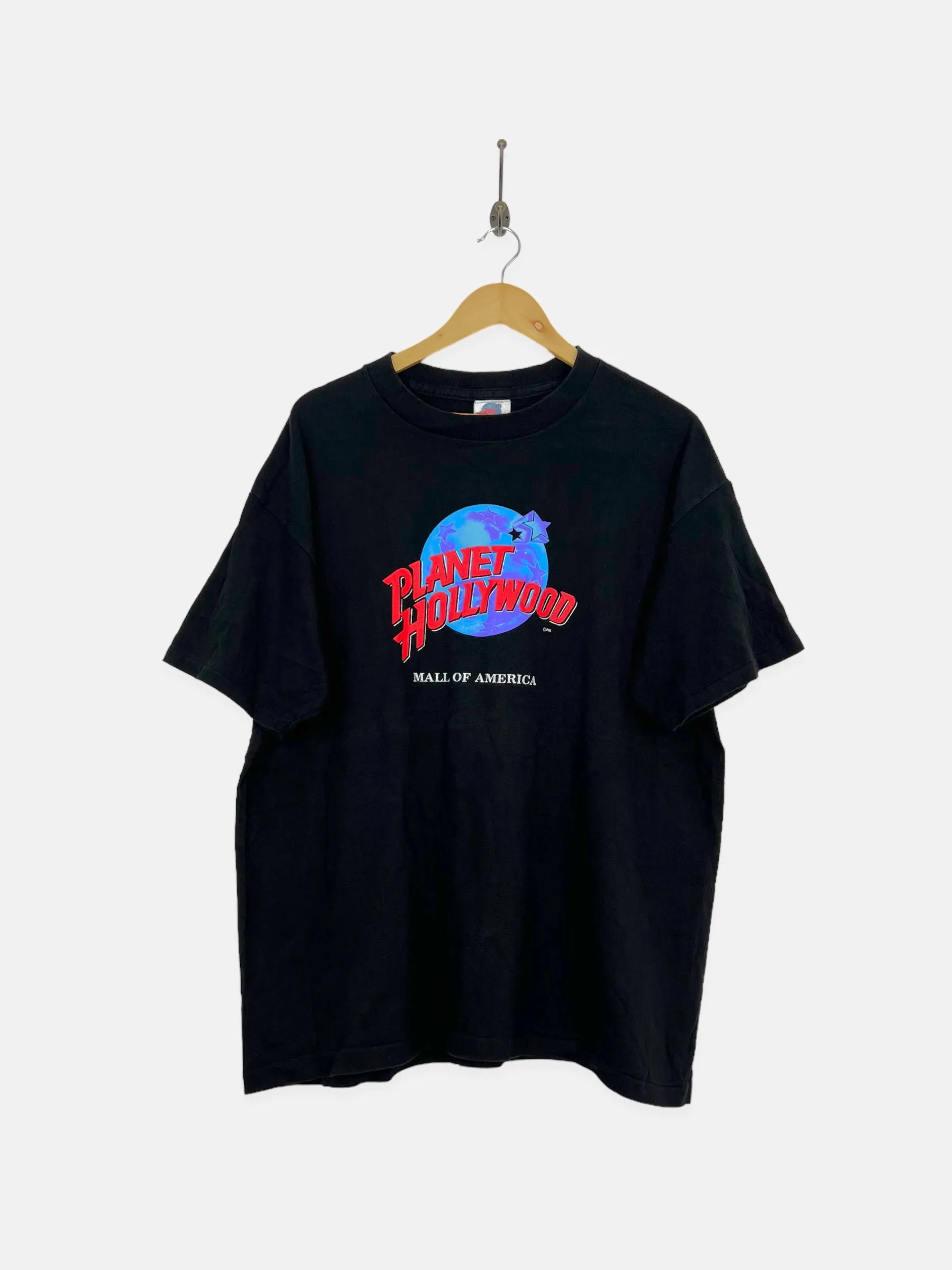 90's Planet Hollywood Security USA Made Vintage T-Shirt Size L-XL