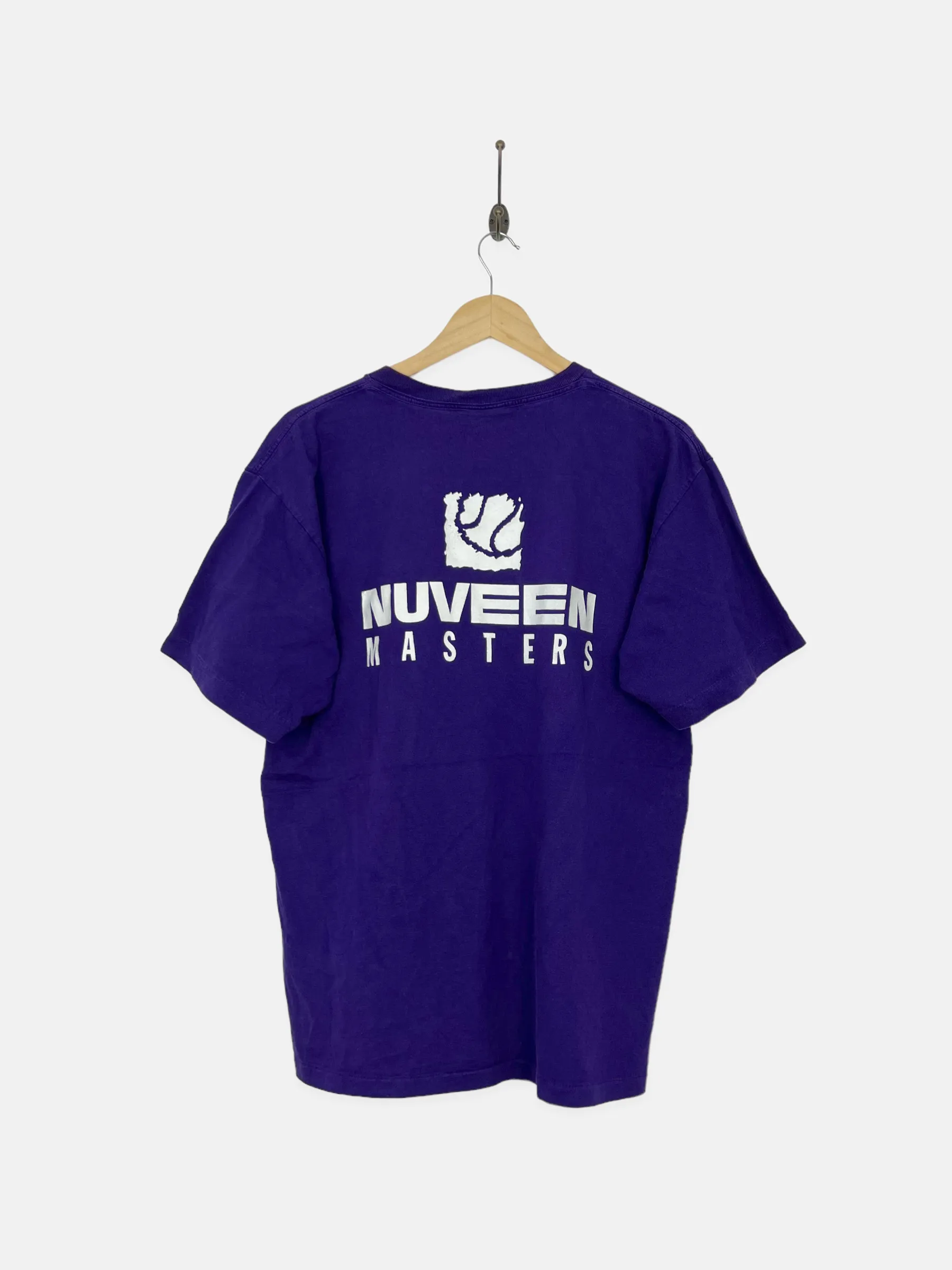 90's Reebok Nuveen Masters Tennis USA Made Vintage T-Shirt Size M