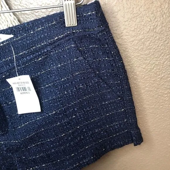 Abercrombie &amp; Fitch Tweed Glitter Blue Shorts