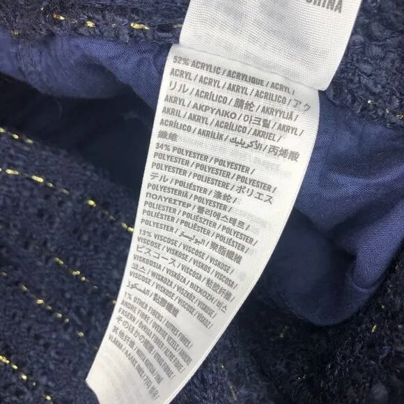 Abercrombie &amp; Fitch Tweed Glitter Blue Shorts