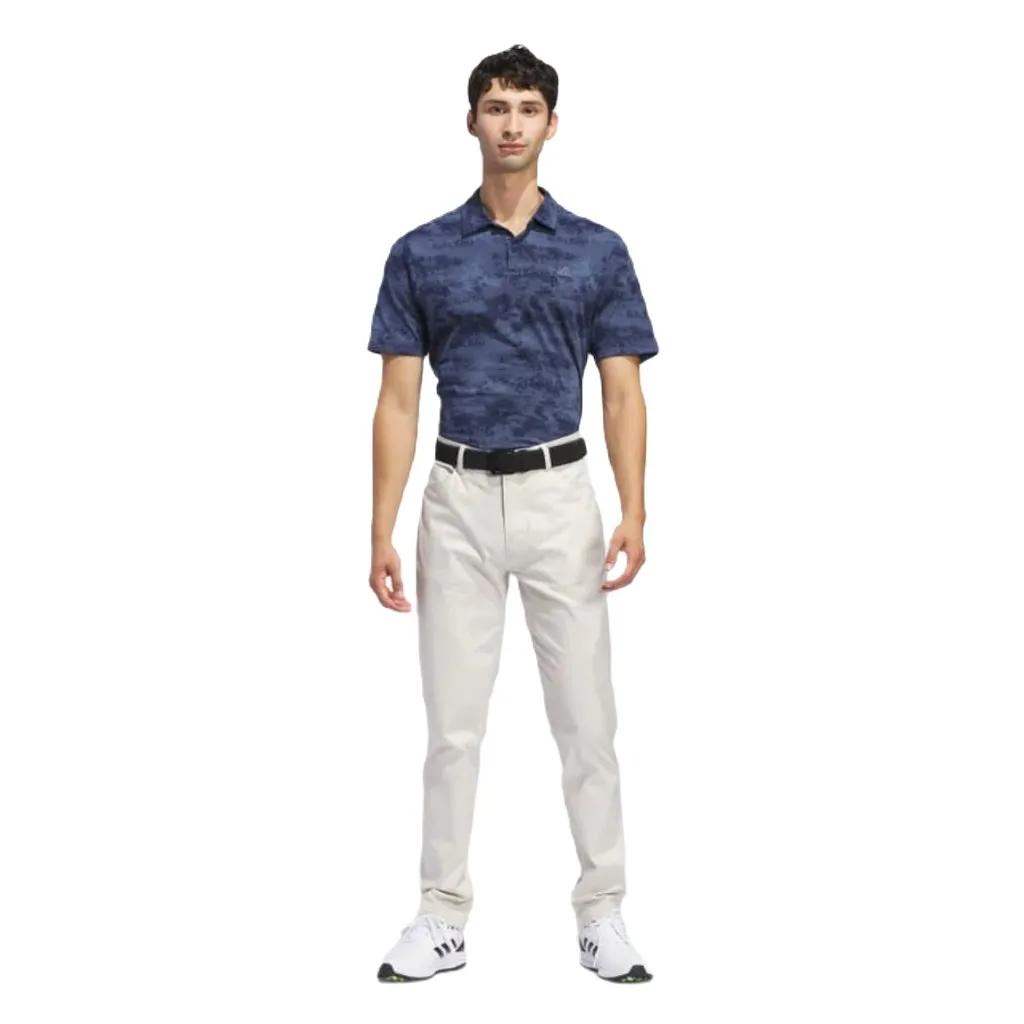 Adidas Go-To Printed Mesh Polo Shirt - Blue