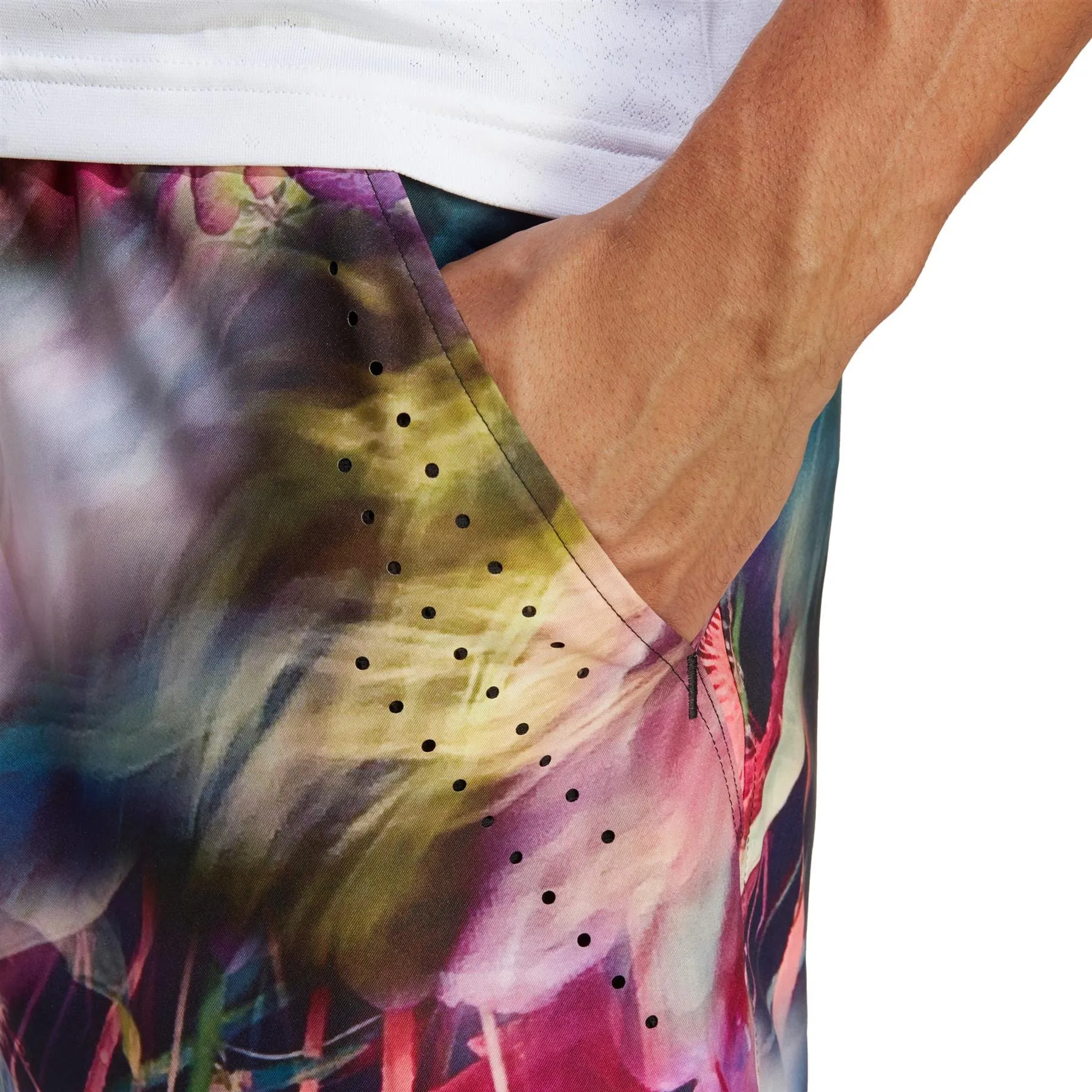 adidas Melbourne Mens Ergo Graphic Shorts - Black / Multi