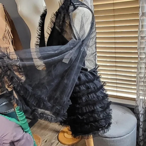 Adorable Ruffle Mesh  Romper Shorts