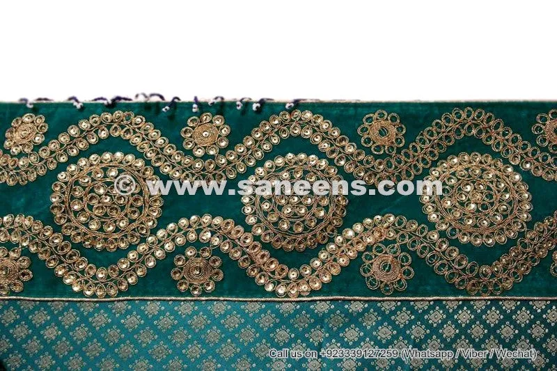 Afghan Bridal Long Dress In Teal Color