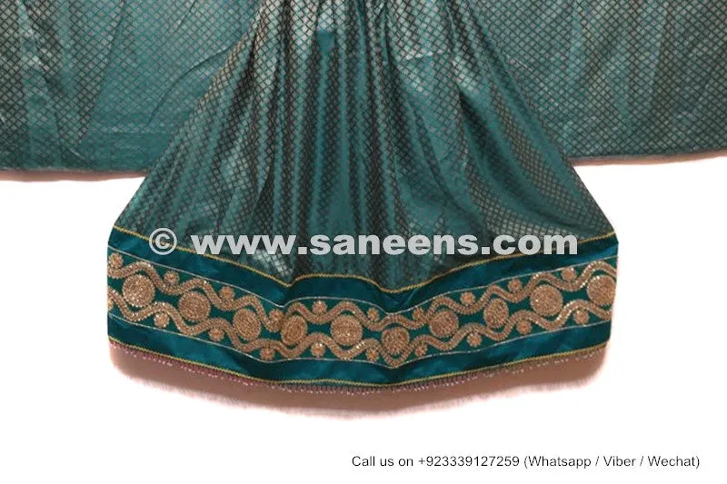 Afghan Bridal Long Dress In Teal Color
