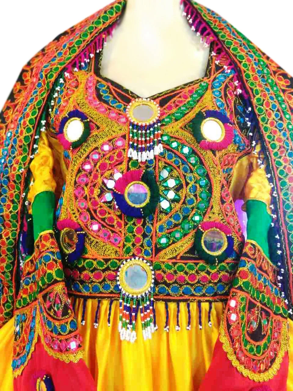 Afghan Wedding Dress Afghani Dress In Yellow Color