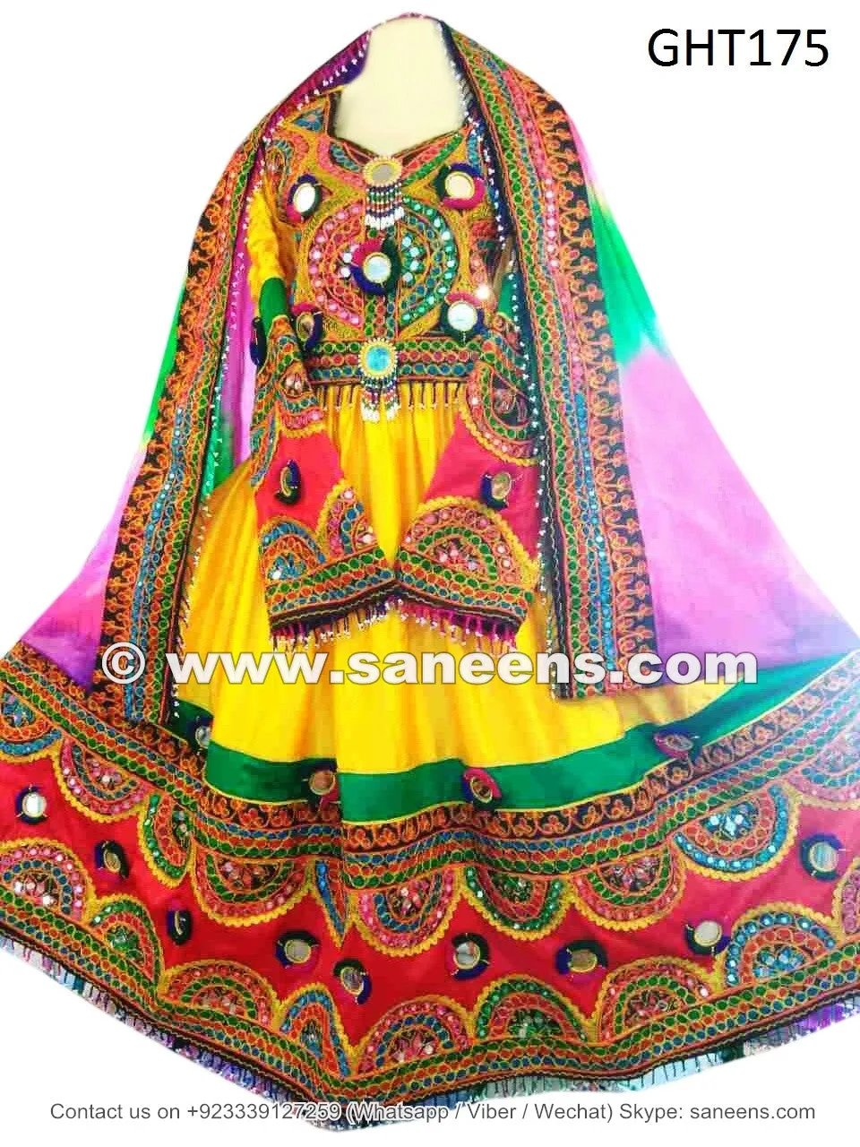 Afghan Wedding Dress Afghani Dress In Yellow Color