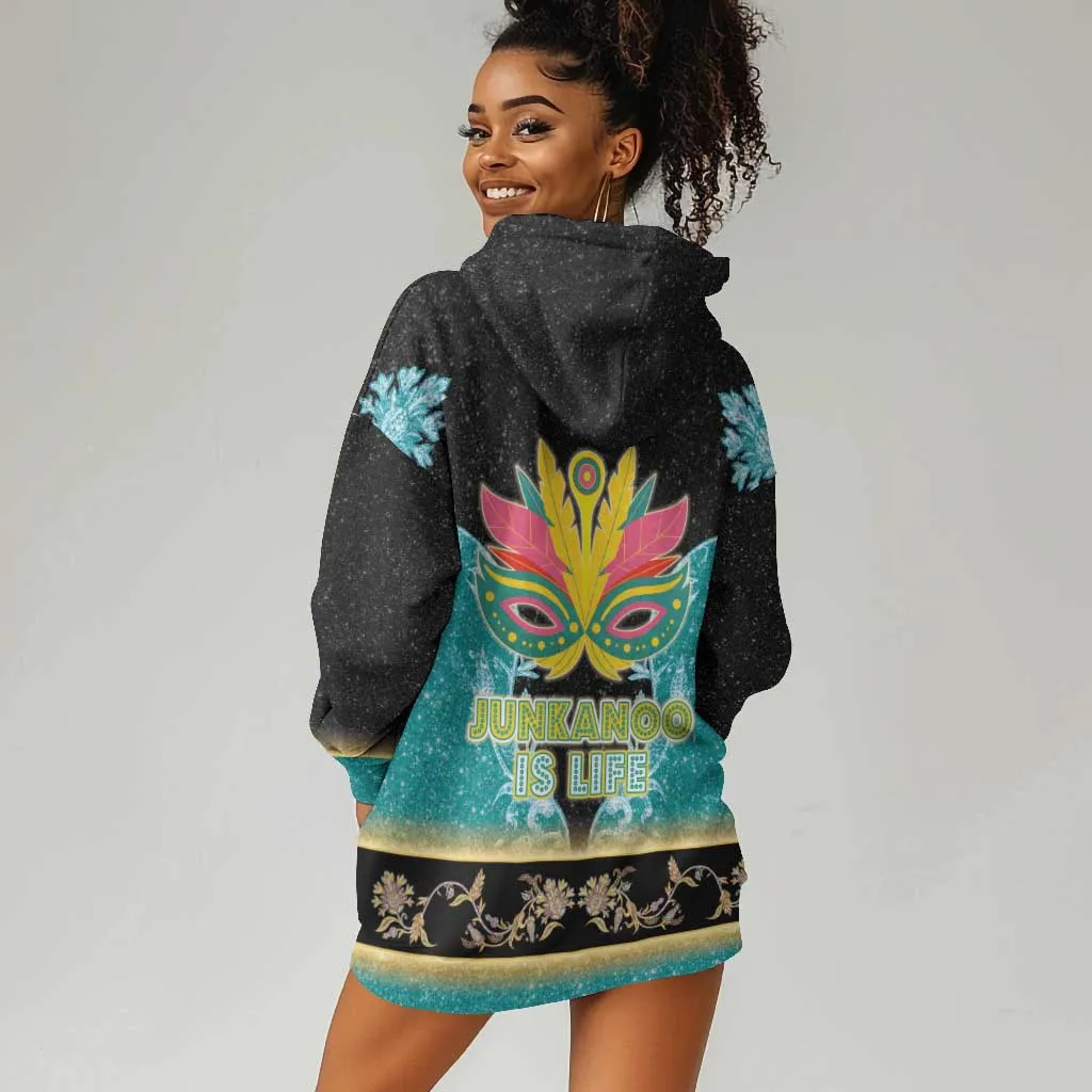 Afro Bahamians Junkanoo Hoodie Dress Junkanoo Is Life LT05