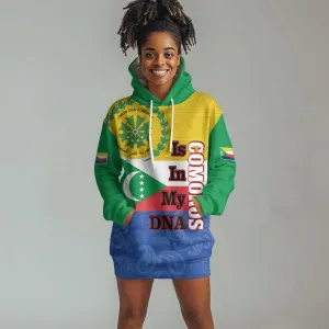Afro Paisley Udzima wa Komori Hoodie Dress Comoros Is In My DNA LT14