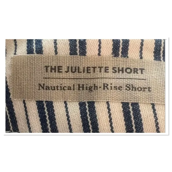 Ag Adriano Goldschmeid The Juliette Short Nautical High-Rise Shorts Sz 27