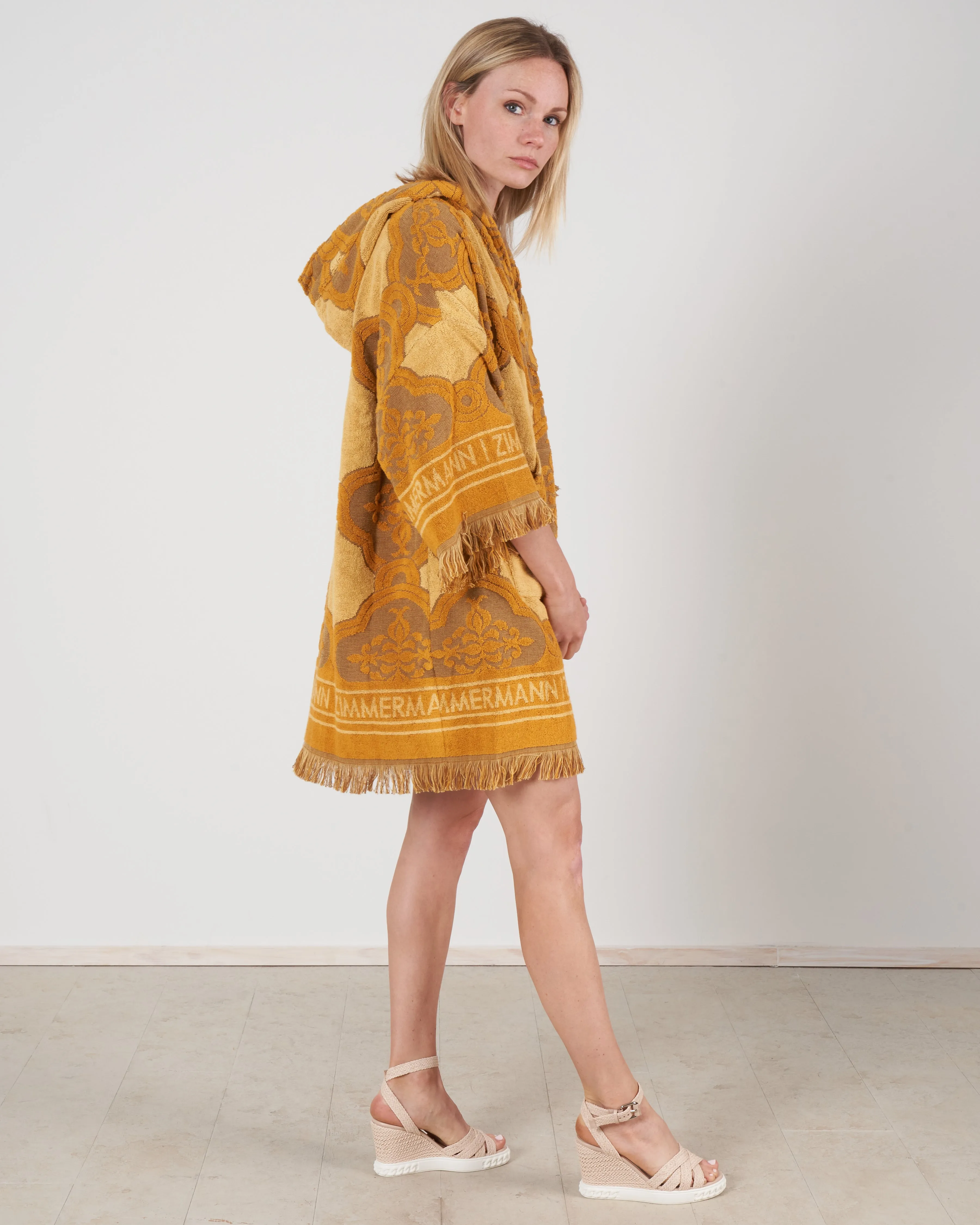 aliane terry towel dress - mustard mtd