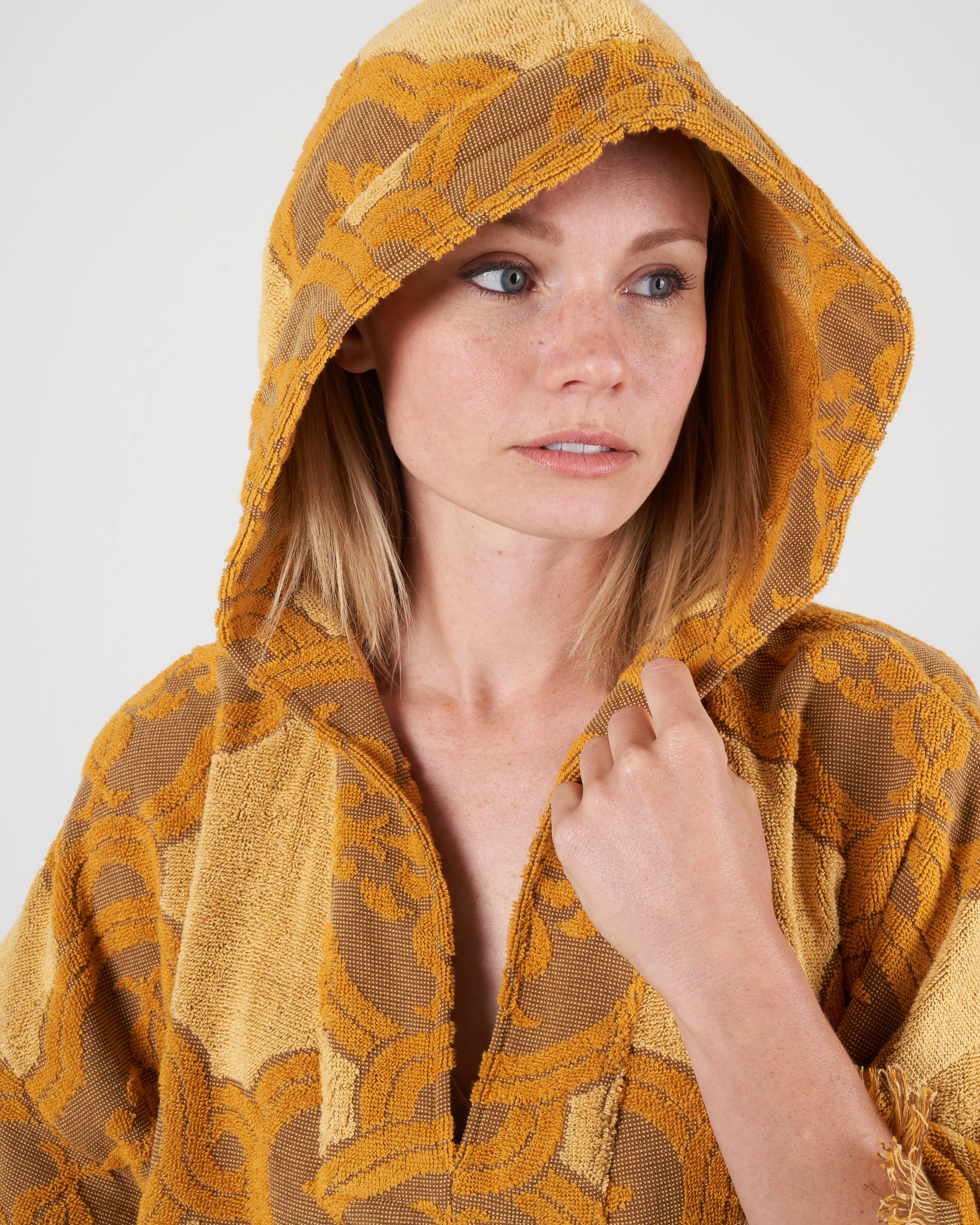 aliane terry towel dress - mustard mtd
