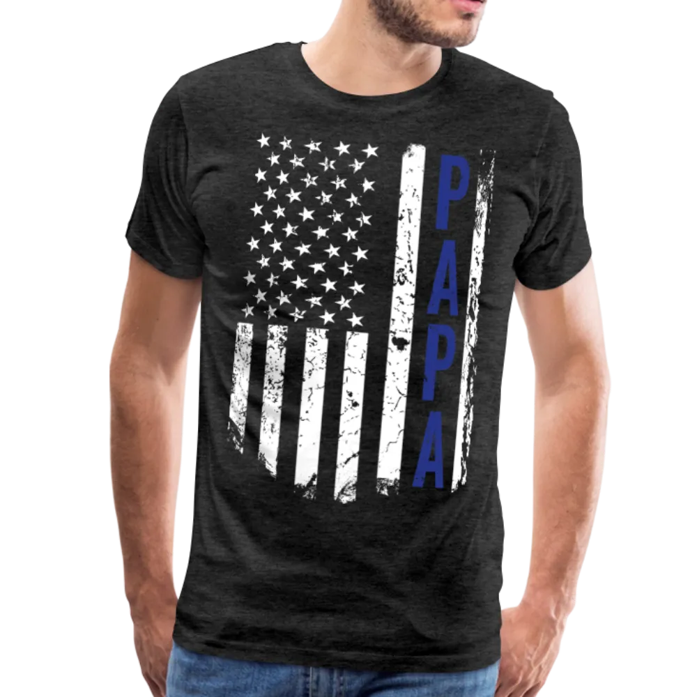 American Flag Papa Men's Premium T-Shirt (CK1894)
