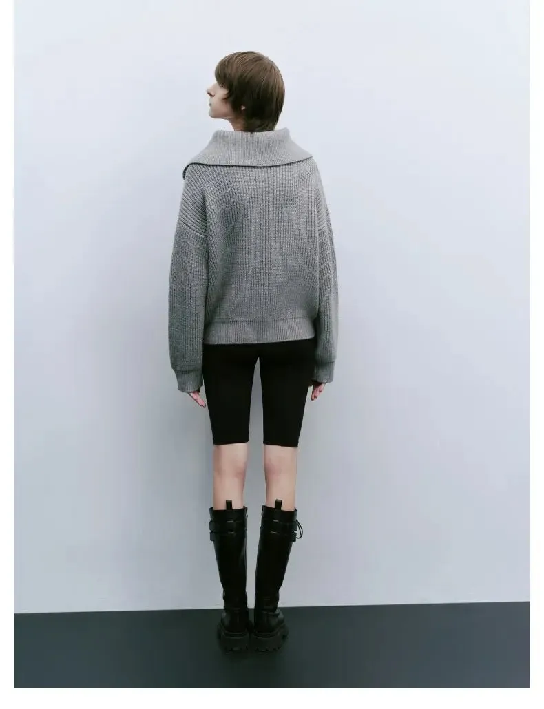 ANALEA | CASHMERE SWEATER WITH ZIPPER