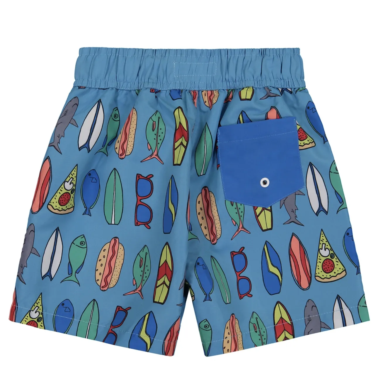 Andy & Evan Boys Fish Food Swim Bottoms UPF 50