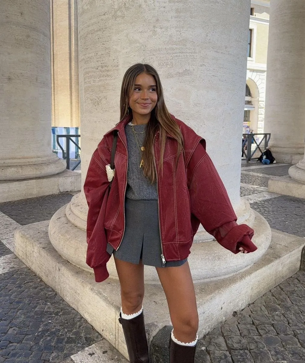Annelise® | Oversized Leader Bomber Jacket