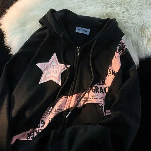 Aria - Oversized hoodie with graphic print