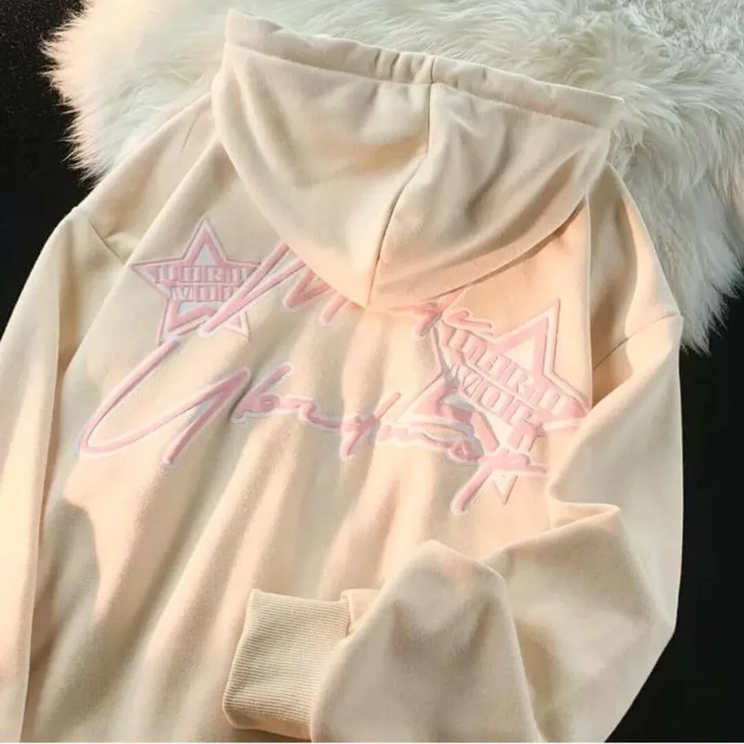 Aria - Oversized hoodie with graphic print