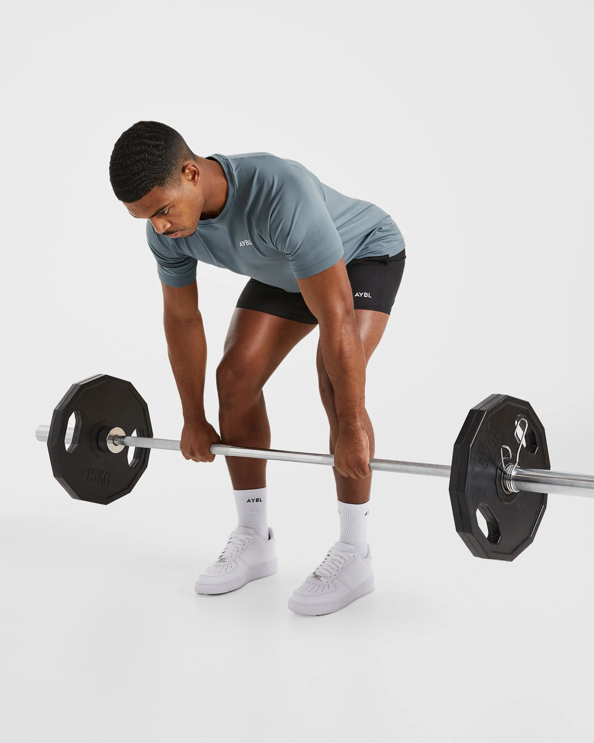 Ascend Seamless T Shirt - Slate Blue