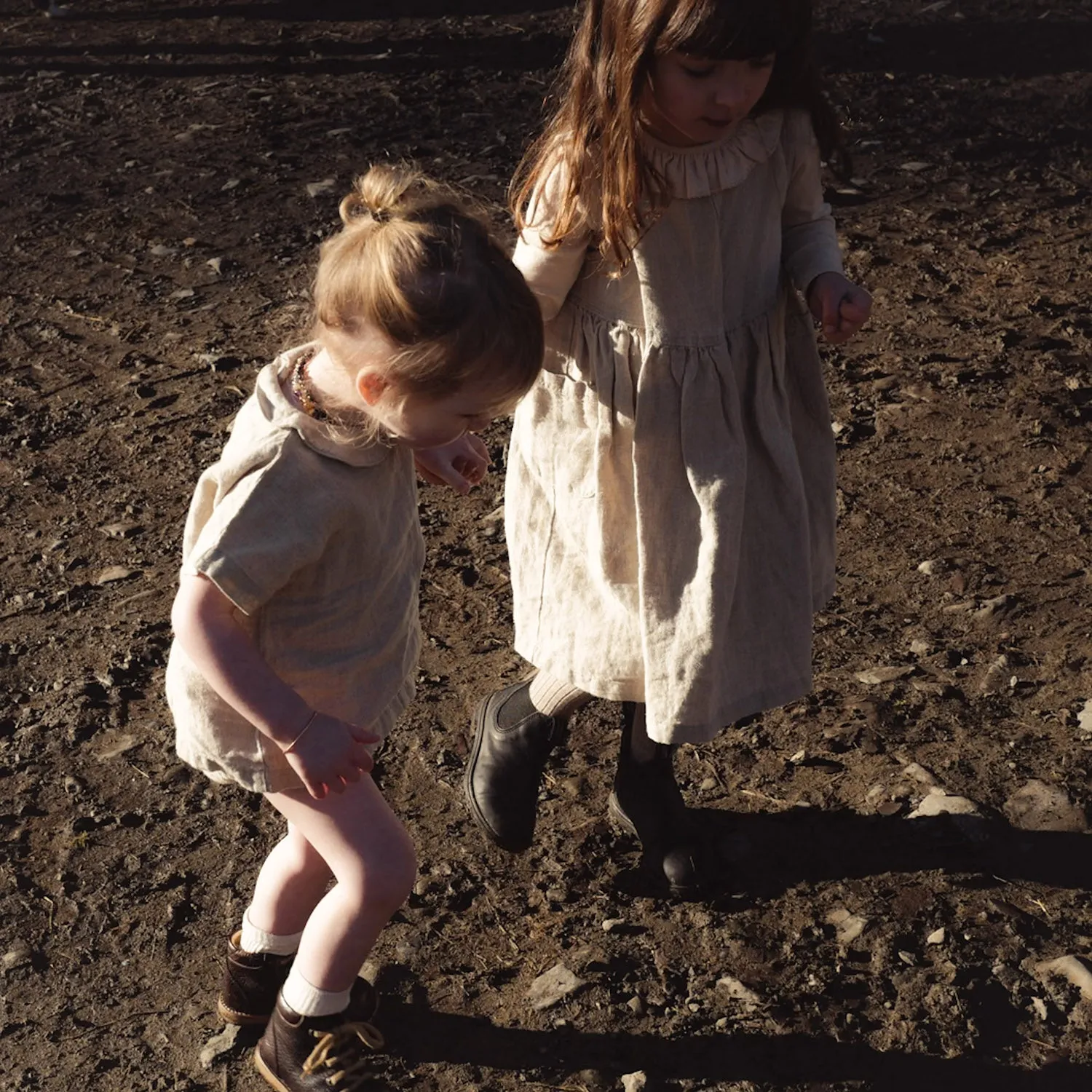 Aspen Baby & Kids Dress - Linen - Natural
