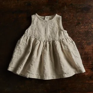 Aspen Baby & Kids Dress - Linen - Natural