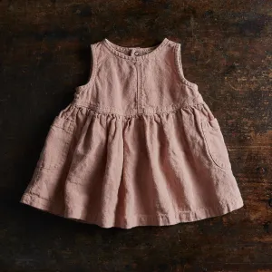 Aspen Baby & Kids Dress - Linen - Peony
