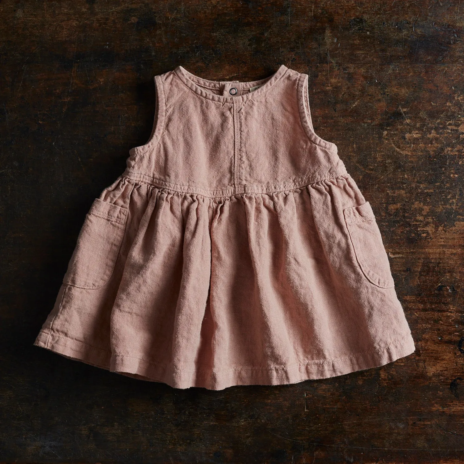 Aspen Baby & Kids Dress - Linen - Peony