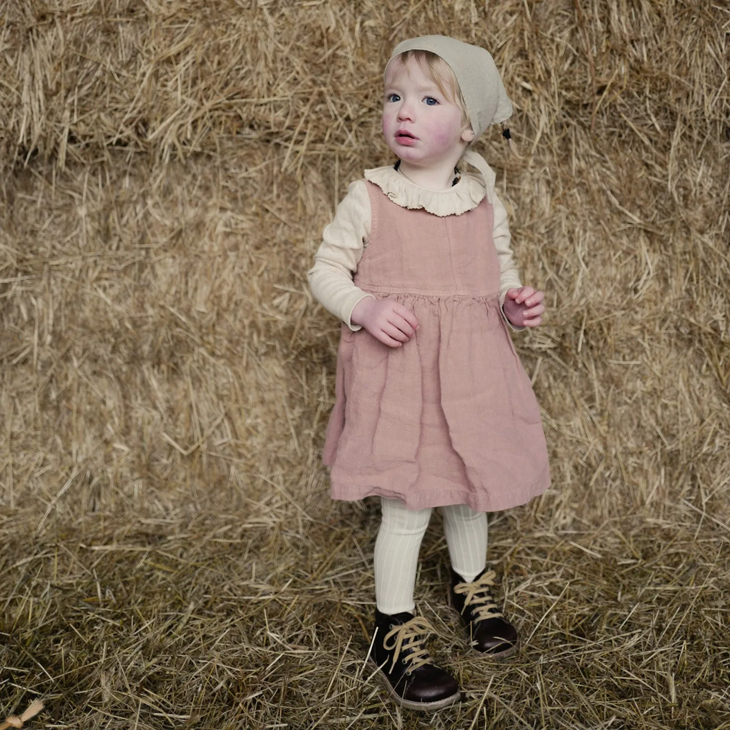 Aspen Baby & Kids Dress - Linen - Peony