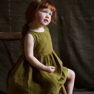 Aspen Dress - Linen - Olive