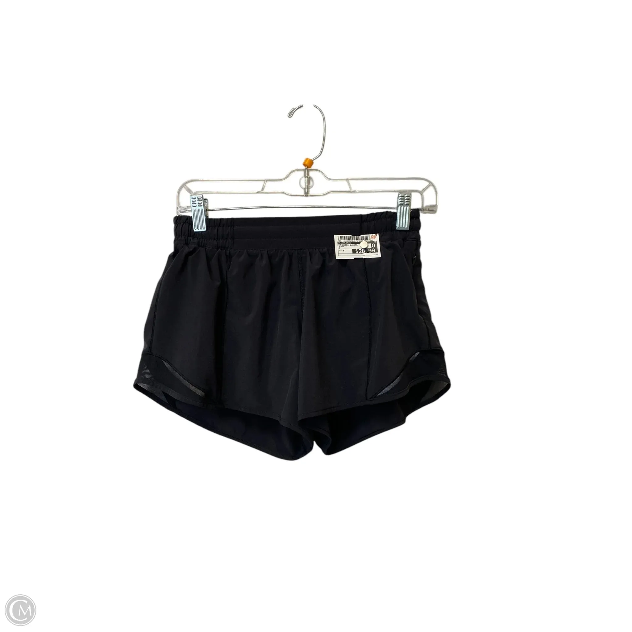 Athletic Shorts By Lululemon In Black, Size: 6