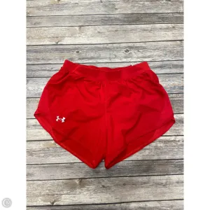 Athletic Shorts By Under Armour In Red, Size: S
